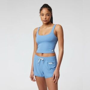Vuori Daily Crop Tank in Isle Blue 🩵💙